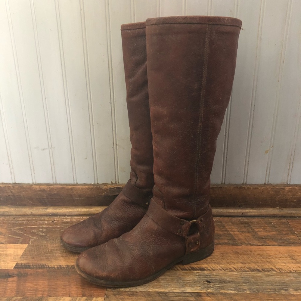 Frye Phillip Harness Tall Boots